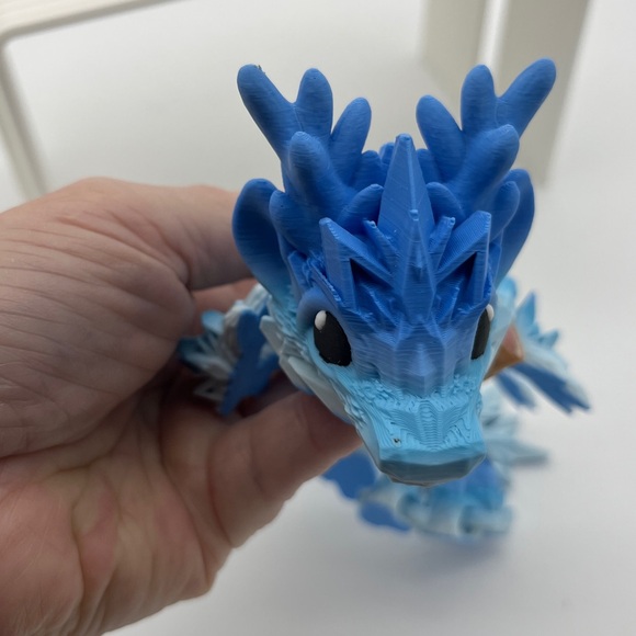 3D printed Winter Dragon 12” 3D-Printed Fidget Fun Collectible Str… - Picture 3 of 3